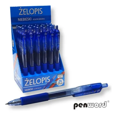 Długopis automatyczny żelowy 205A niebieski